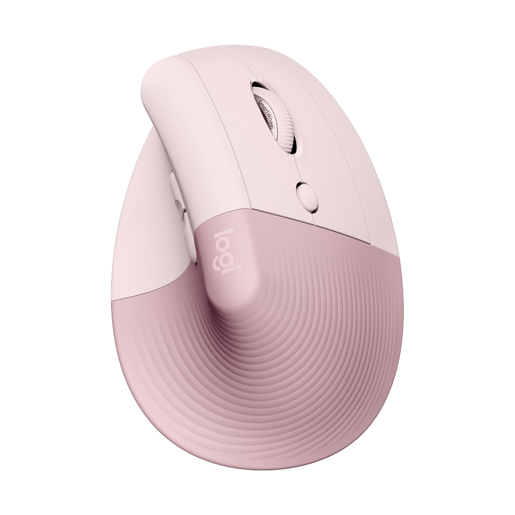 Logitech LIFT Mouse Ergonomic Vertical Wireless Bluetooth Silent - Rose (2)