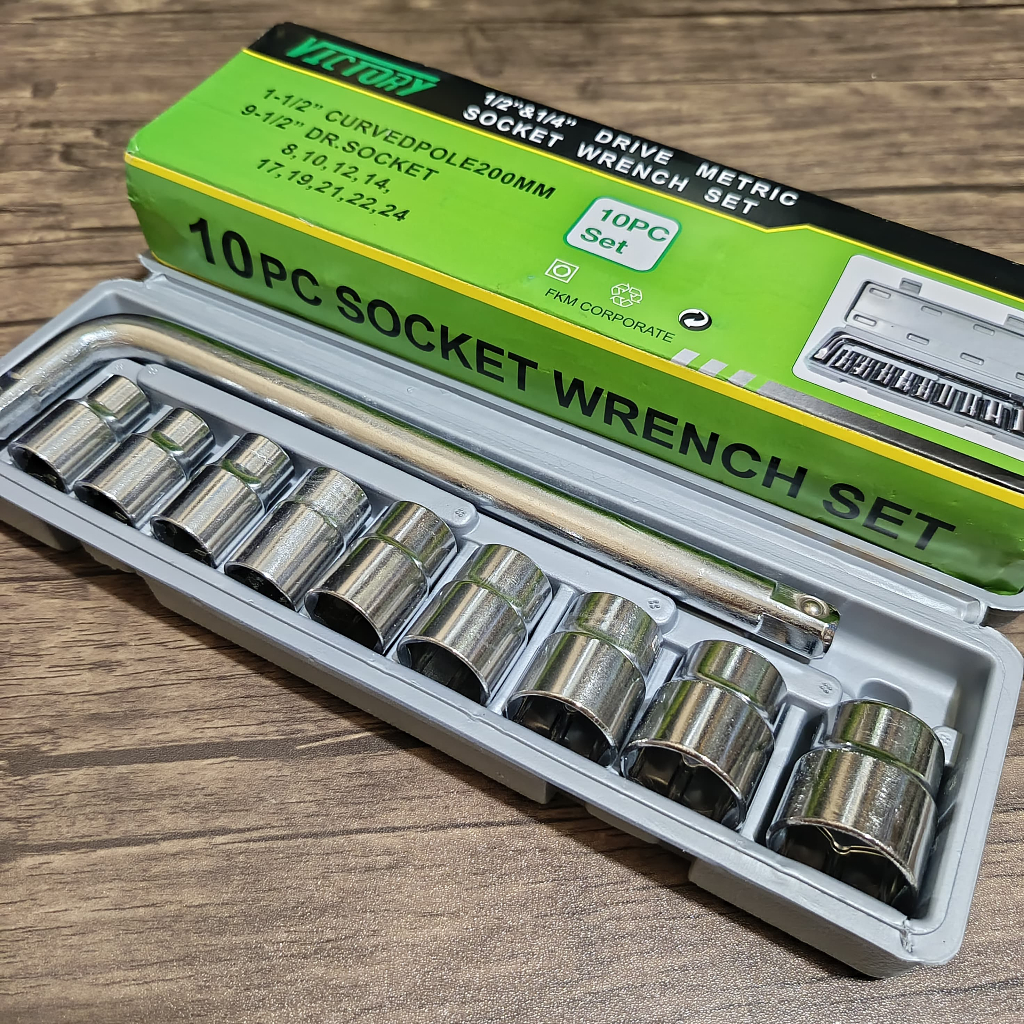 Jual Kunci Shock Set Lengkap 10 Pcs VICTORY 8 - 24 mm /kunci shock ...