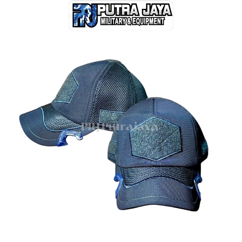 Jual Topi Tactical Coak Biru Navy Ripstop Kombinasi Double Mess Jaring ...