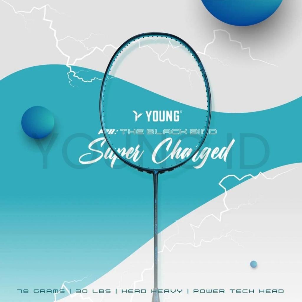 Jual [ YOUNG ] Raket Badminton Young Blackbird Supercharged | Raket ...