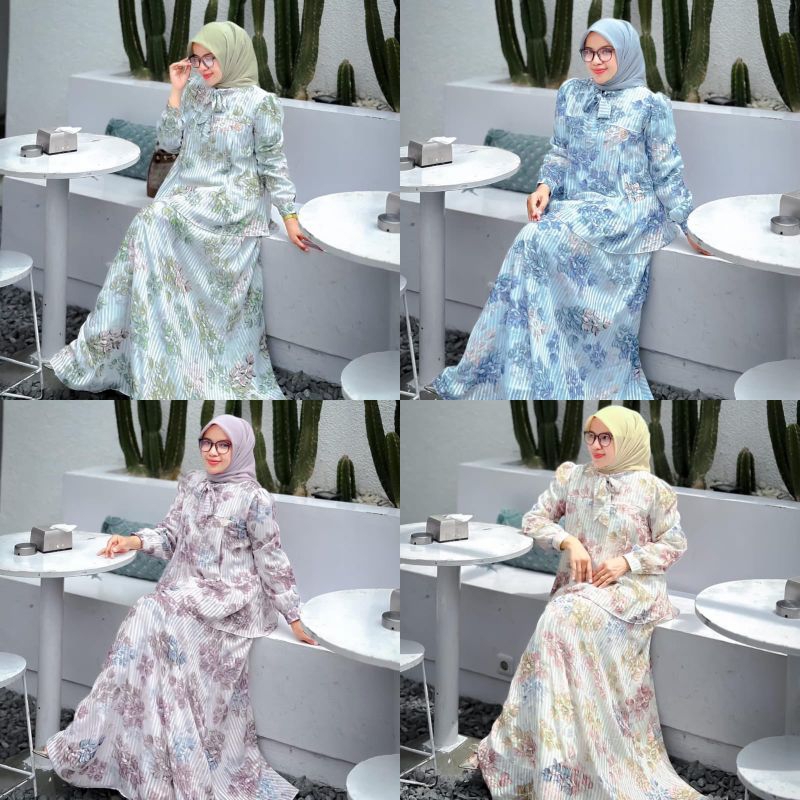 Jual ONESET / STELAN ROK KATUN SILK PREMIUM | Shopee Indonesia