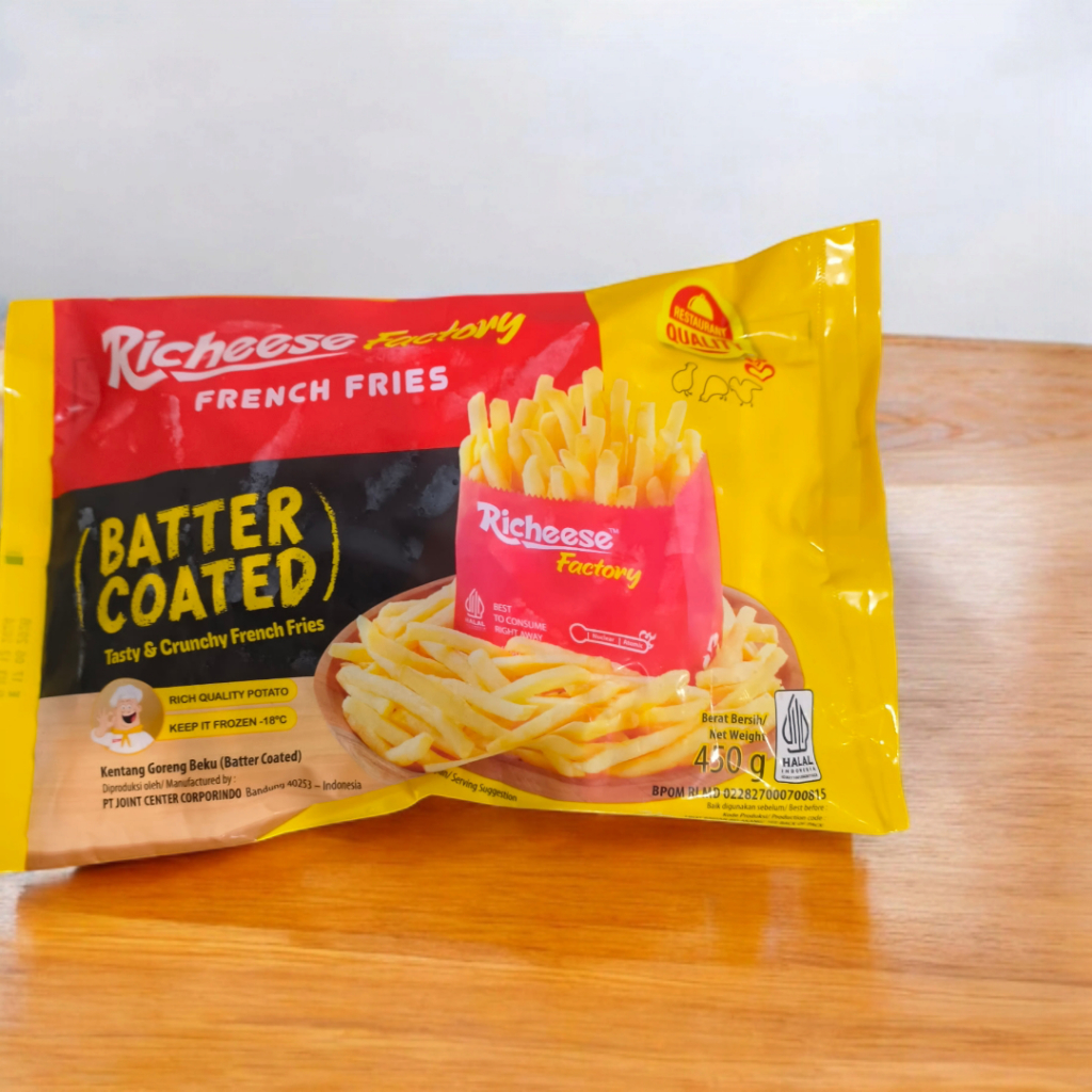 Jual Kentang Goreng Richeese Battercoated 450gr Halal Premium | Shopee ...