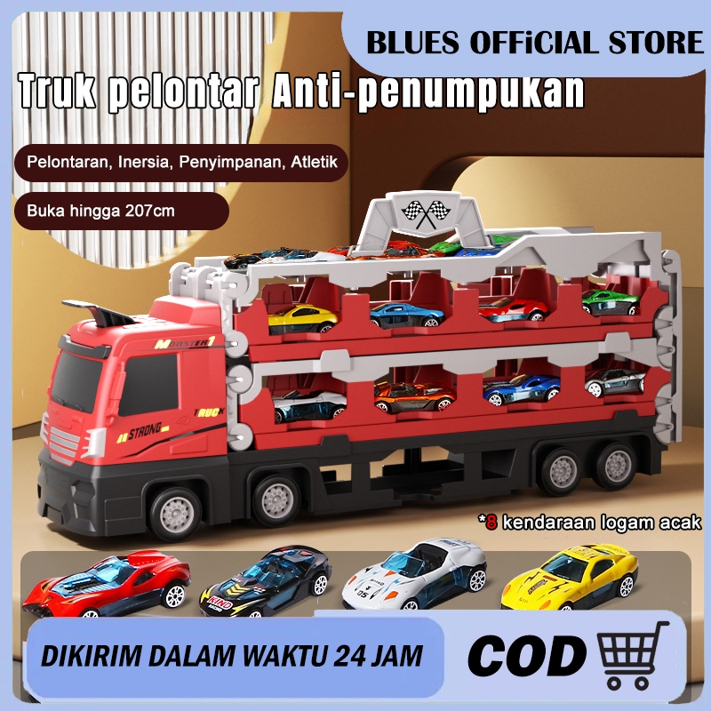 Jual Mobil Truk Container Catapult Mainan Hauler Truk Catapult ...