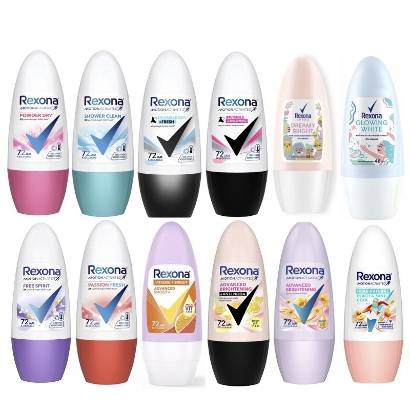 Jual Rexona Deodorant Roll On Motion Activated All Variant 45ml ...