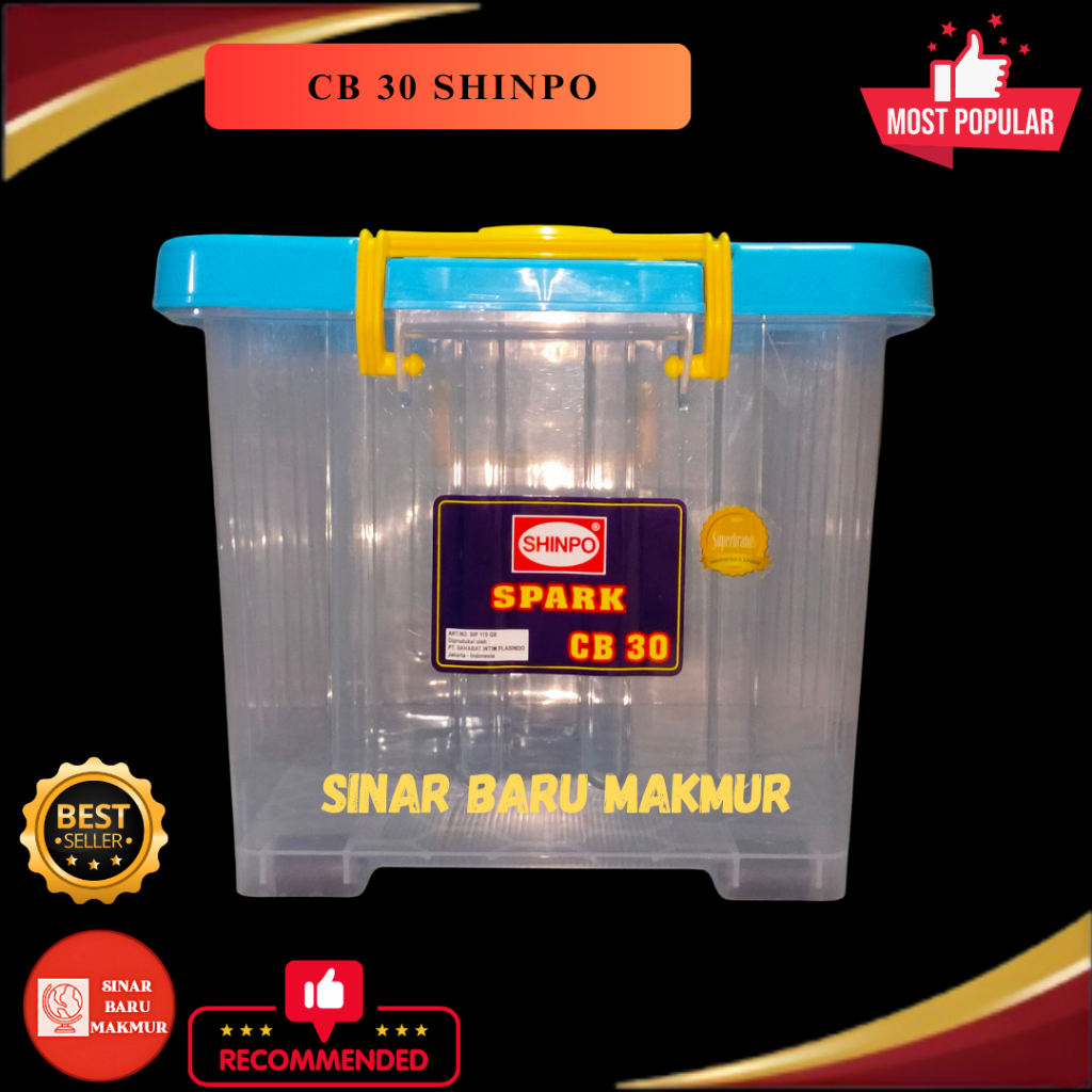 Jual Box container shinpo 30 spark / kotak penyimpanan beroda / CB 30 ...