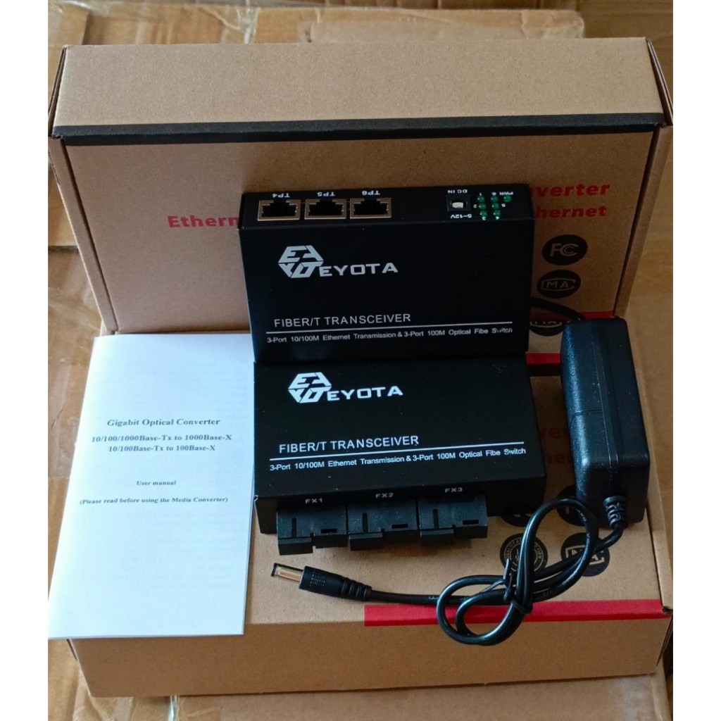 Jual Media Converter FO Fiber Optik Fiber Transceiver | Shopee Indonesia