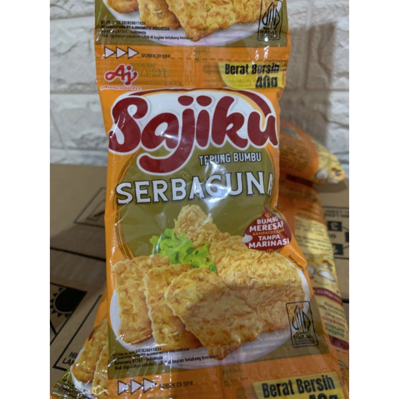 Jual SAJIKU TEPUNG SERBAGUNA 40gr 10pcs (1Renceng) | Shopee Indonesia