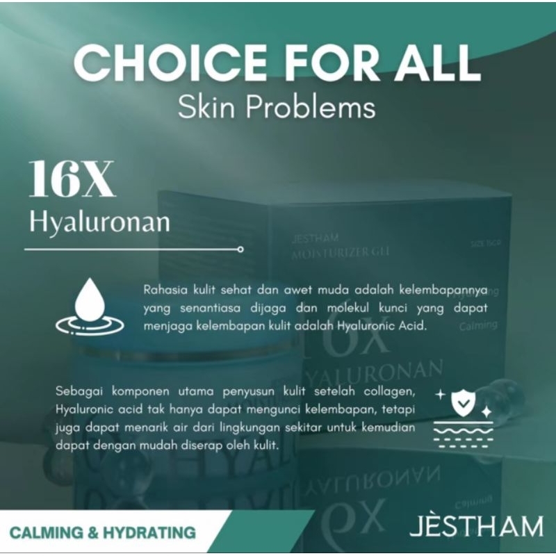 Jual Jestham 16x Hyaluronan Moisturizer Gel | Shopee Indonesia