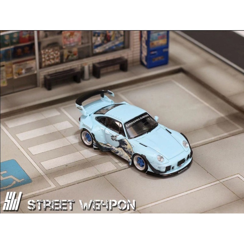 Jual Street Warrior 64 Porsche RWB 993 KANAGAWA Surfing Low Wing ...