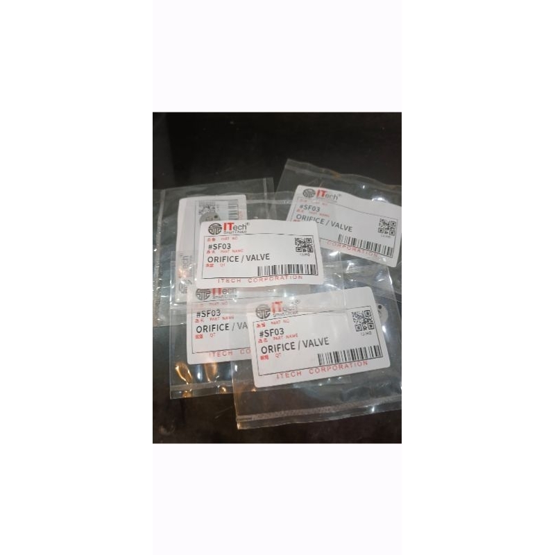 Jual Control Valve Seat Injector merk Itech kode #SF03 Orifice - Valve ...