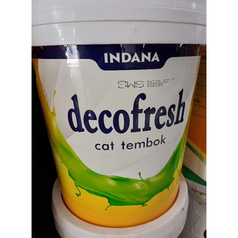 Jual Cat Tembok Decofresh Pail Kemasan 20 Kg By Indana Paint | Shopee ...
