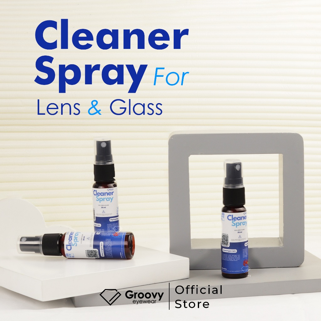 Jual Groovy Eyewear - Cleaner Kacamata Spray Cleaner Kamera + Kain lap ...