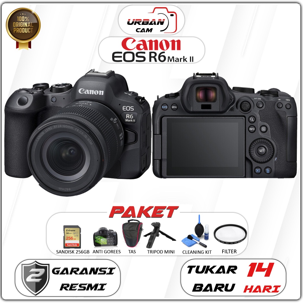 Jual Canon EOS R6 Mark II KIT 24-105MM STM RESMI / CANON EOS R6 II ...