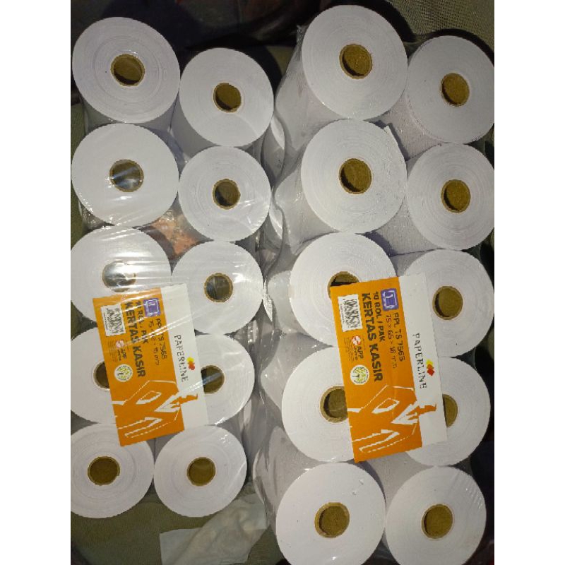 Jual kertas struk paper line 75 x 65 1ply per roll | Shopee Indonesia