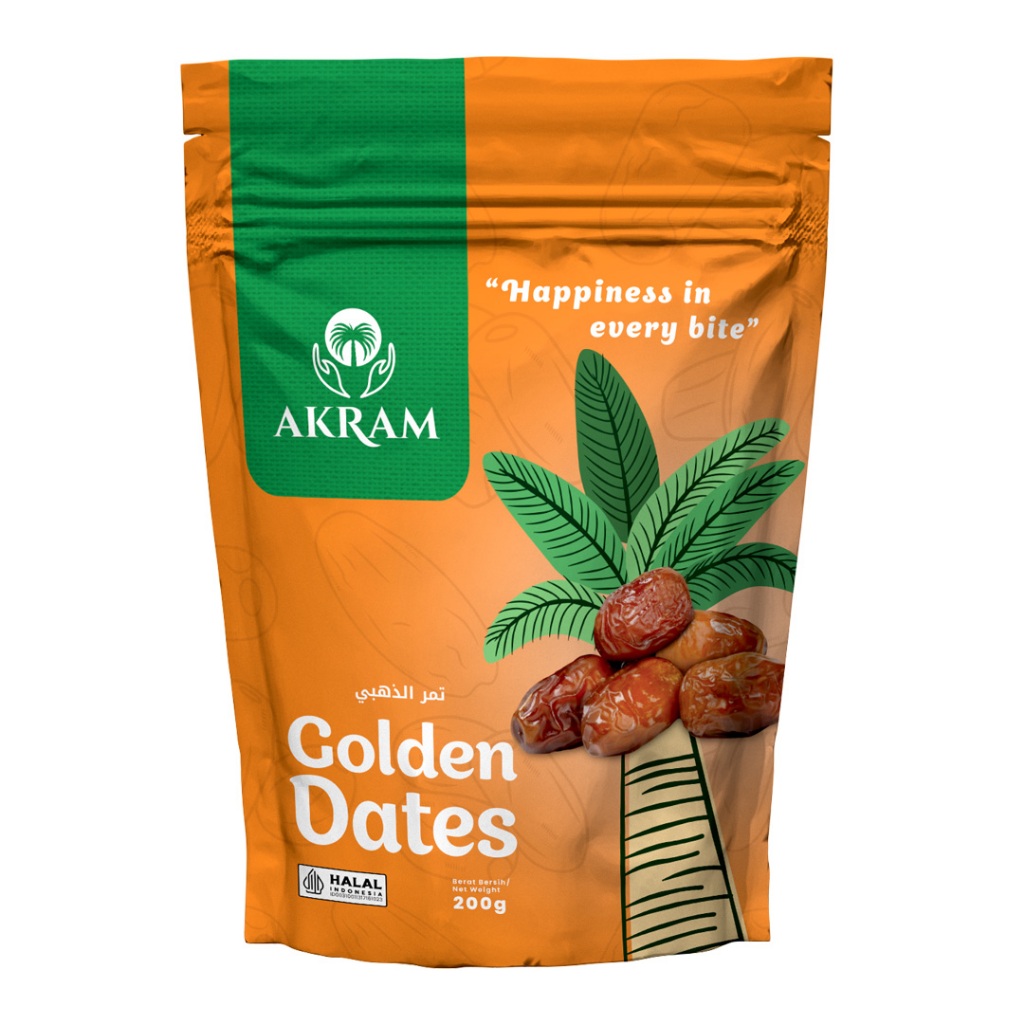 Jual Kurma Akram Golden Dates 200 g | Shopee Indonesia