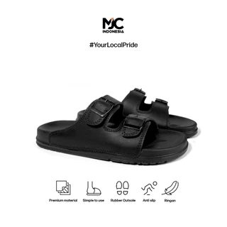 MJC Indonesia - Sandal Slip On Casual Pria Sandal Slop Pria Dewasa Trendy Sandal Anti Slip Ringan Distro Premium Terbaru 39-43 Lasso Series