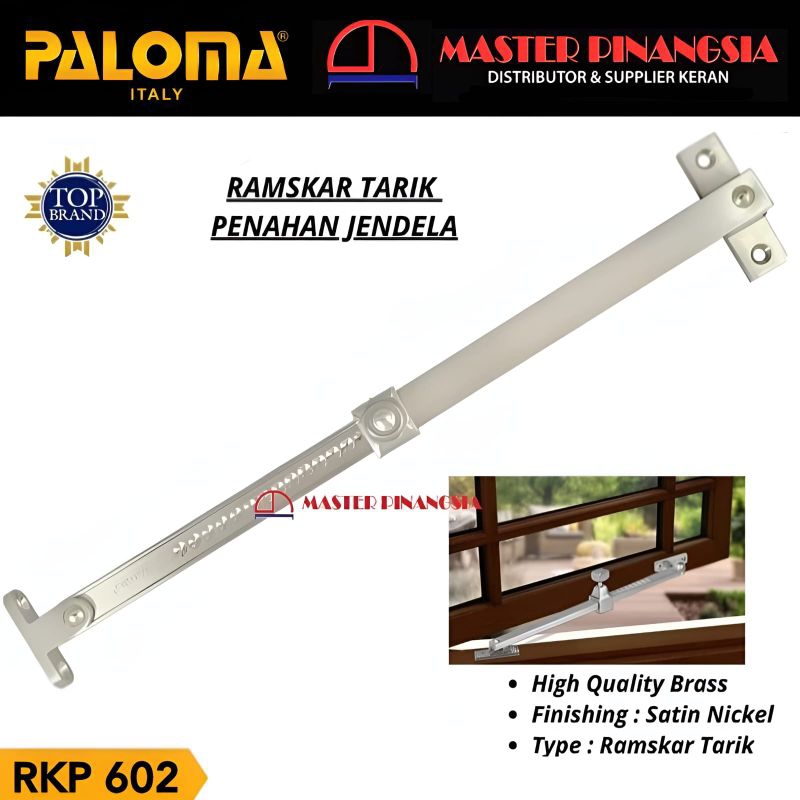 Jual PALOMA RKP 602 BRASS 601-TR RAMSKAR PENAHAN JENDELA SN | Shopee ...