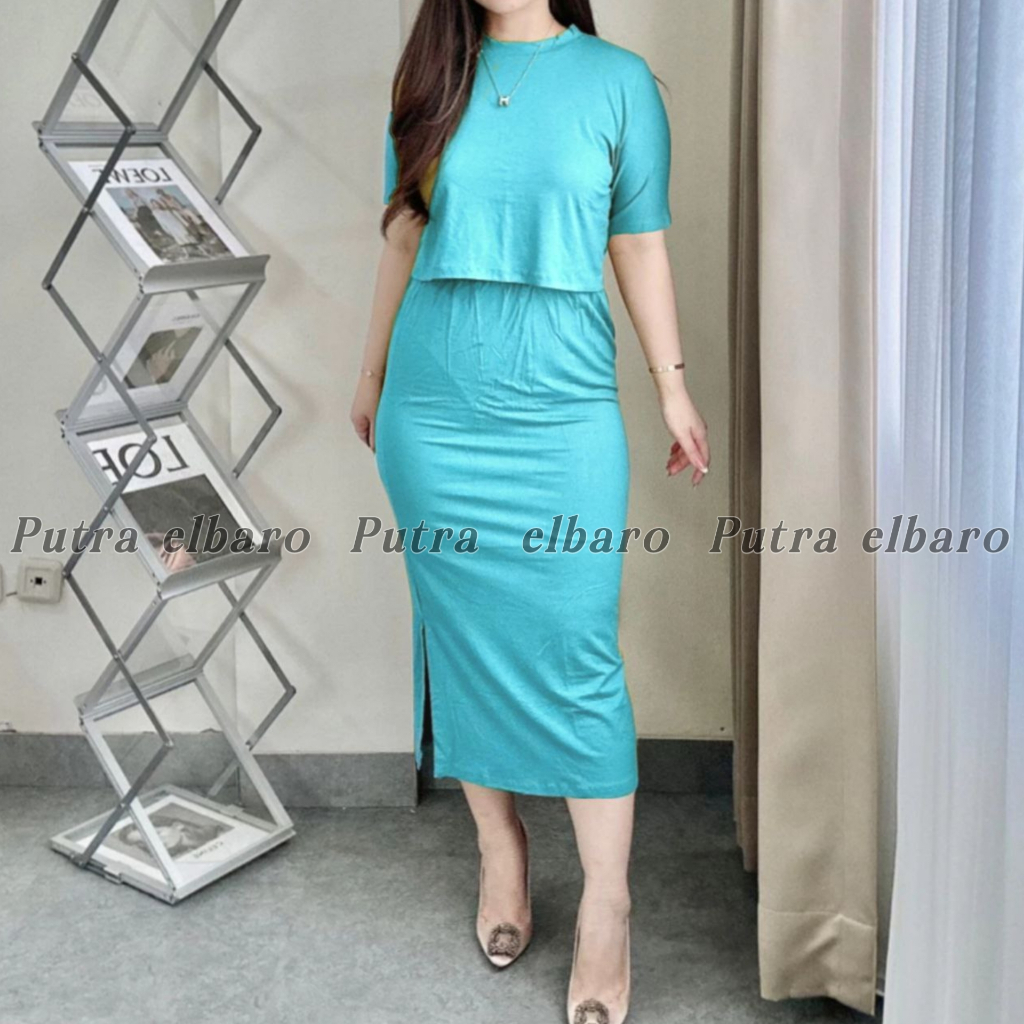 Jual Setelan Rok Wanita Kekinian | Setelan Rok Crop TopWanita Korean ...