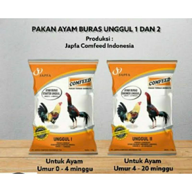 Jual UNGGUL I ANAKAN DAN UNGGUL II DEWASA PAKAN AYAM BANGKOK COMFEED ...