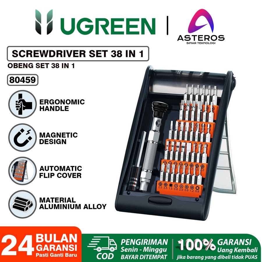 Jual UGREEN 80459 Screwdriver Set - Ugreen Obeng Set Tool Kit Set ...