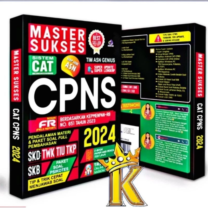 Jual buku soal cpns master sukses tes cpns terbaru terupdate termurah