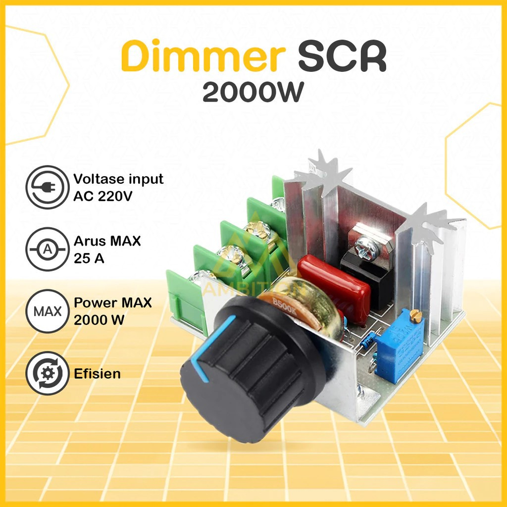 Jual DIMMER AC 2000 WATT PLUS POTENSIO | Shopee Indonesia
