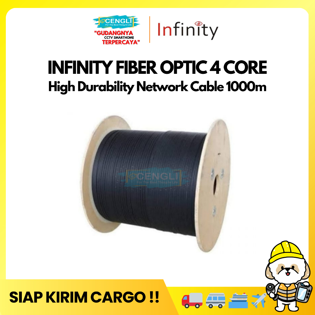 Jual Kabel Fiber Optic Infinity 4 CORE 3 SELING / FTTH Fiber Optic ...