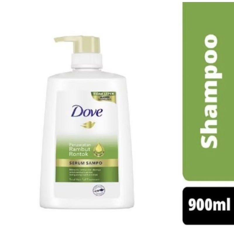 Jual Dove Shampoo Perawatan Rambut Rontok Serum Shampo Pouch 900ml