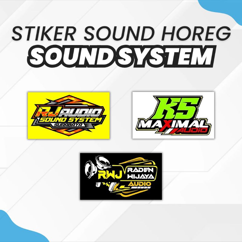 Jual PAKET 20PCS Stiker Audio Sound System Horeg k5 Maximal Rwj BJ ...