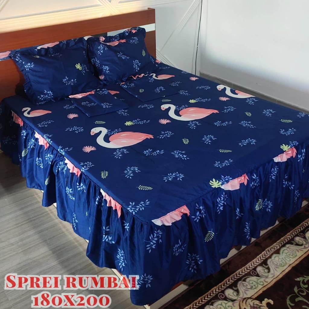 Jual Sprei rumbai ukuran 180X200/160X200 ukuran no 1 king/no 2 bahan ...