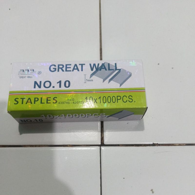 Jual isi Staples great wall no.10 | Shopee Indonesia