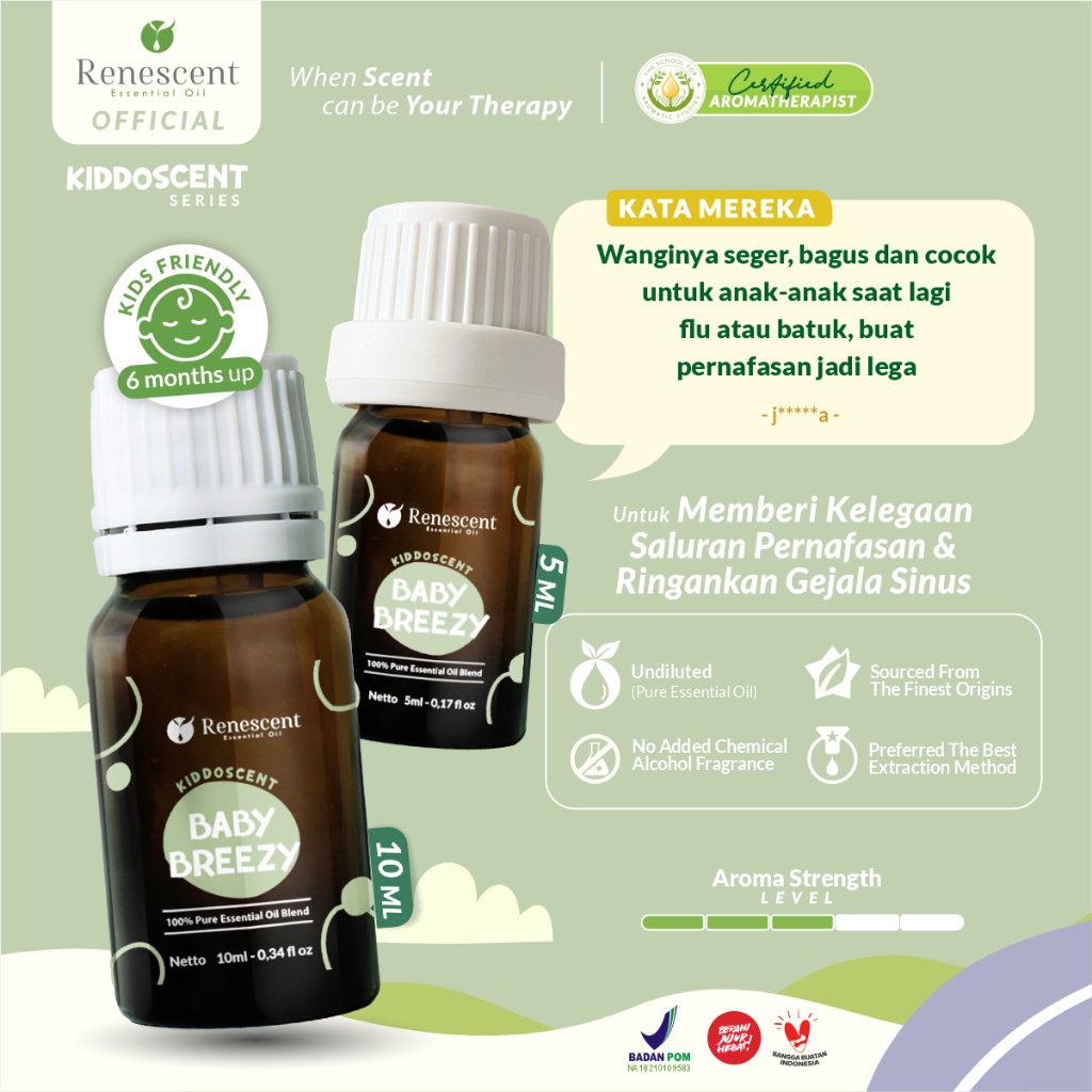 Jual Renescent - Baby & Kids Pure Essential Oil 10 & 5ml Minyak ...