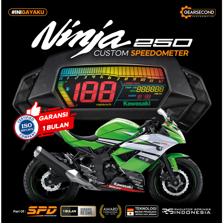 Jual STIKER LCD Kawasaki Ninja 250 SL RR MONO 2014 2020 Shopee Indonesia