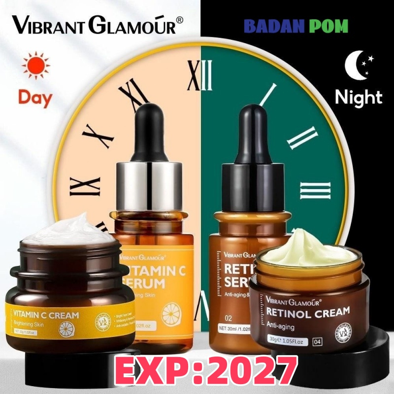Jual ⭐️BPOM⭐️Vibrant Glamour Retinol Cream/Serum dan Vitamin C Cream
