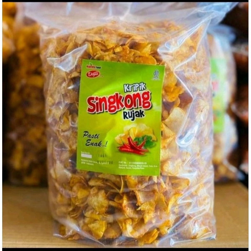 Jual Keripik singkong rujak pedas manis 1kg pak | Shopee Indonesia