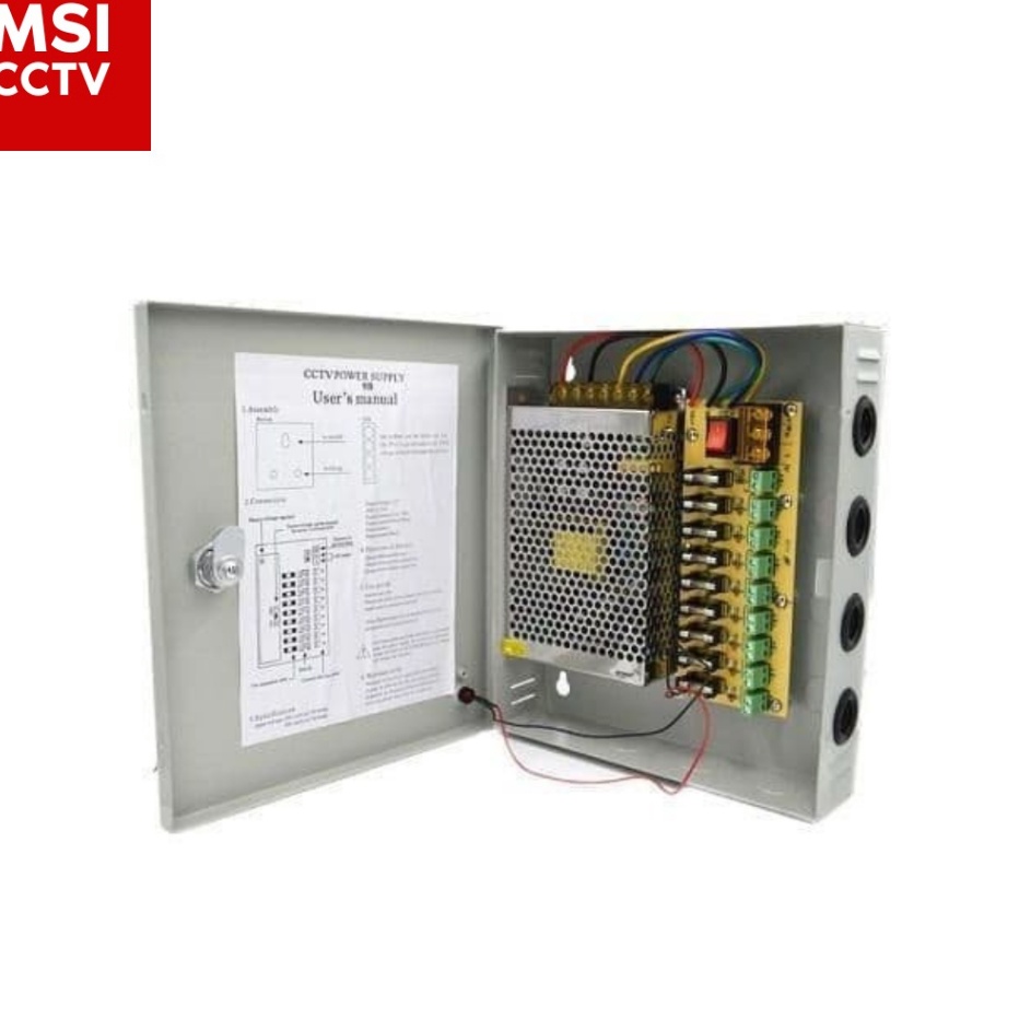 Jual HARGA SPESIAL POWER SUPPLY 12V 1A BOX CCTV PSU BOX PANEL ...