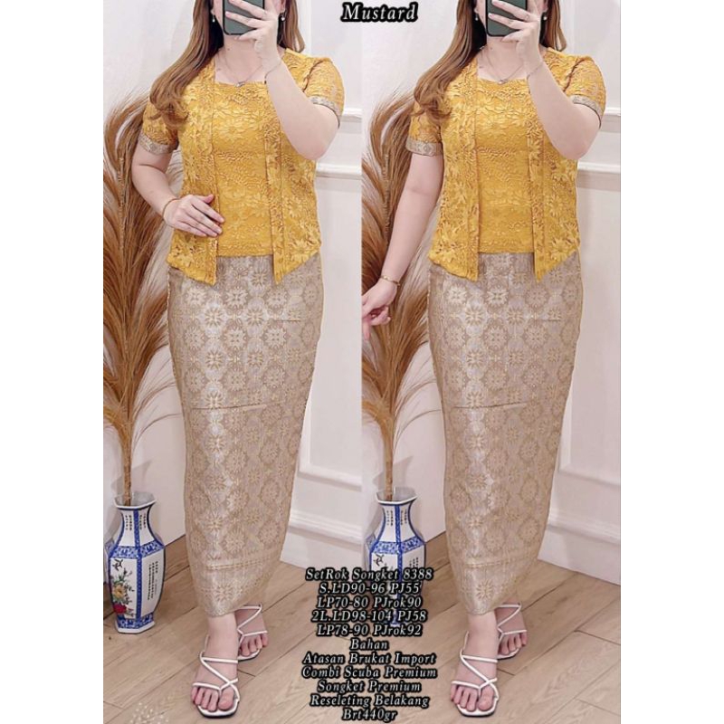 Jual Set rok songket 8388/kebaya tradisional/baju adat jawa | Shopee ...
