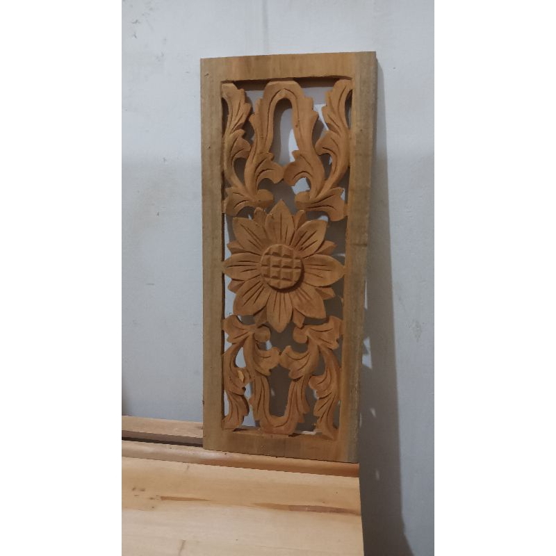 Jual loster roster ukir kusen pintu boven jendela custom ukuran 18x43 ...