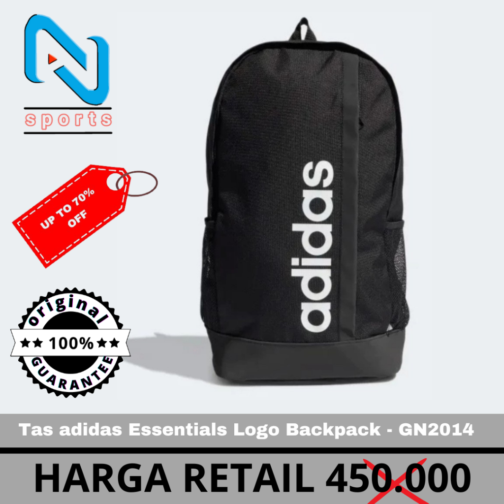 Tas adidas Essentials Logo Backpack GN2014 Black Original 100%