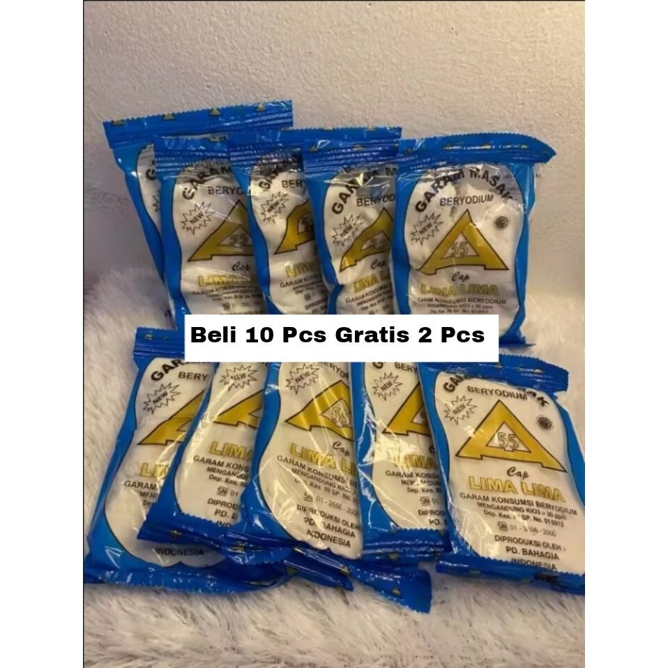 Jual GARAM DAPUR CAP SEGITIGA MAS BELI 7pcs | Shopee Indonesia