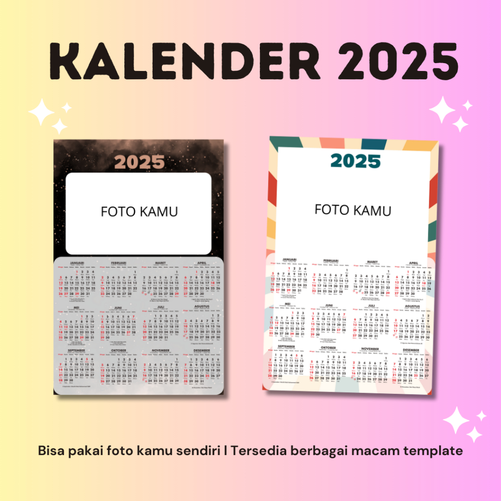 Jual [12 Bulanan A3+] PART 1 Kalender Dinding 2025 Kalender 12 Bulanan