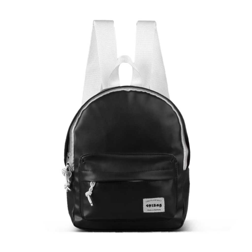 Jual 491Bag Small Basic Faux Leather Backpack - 491Bag Tas Ransel ...