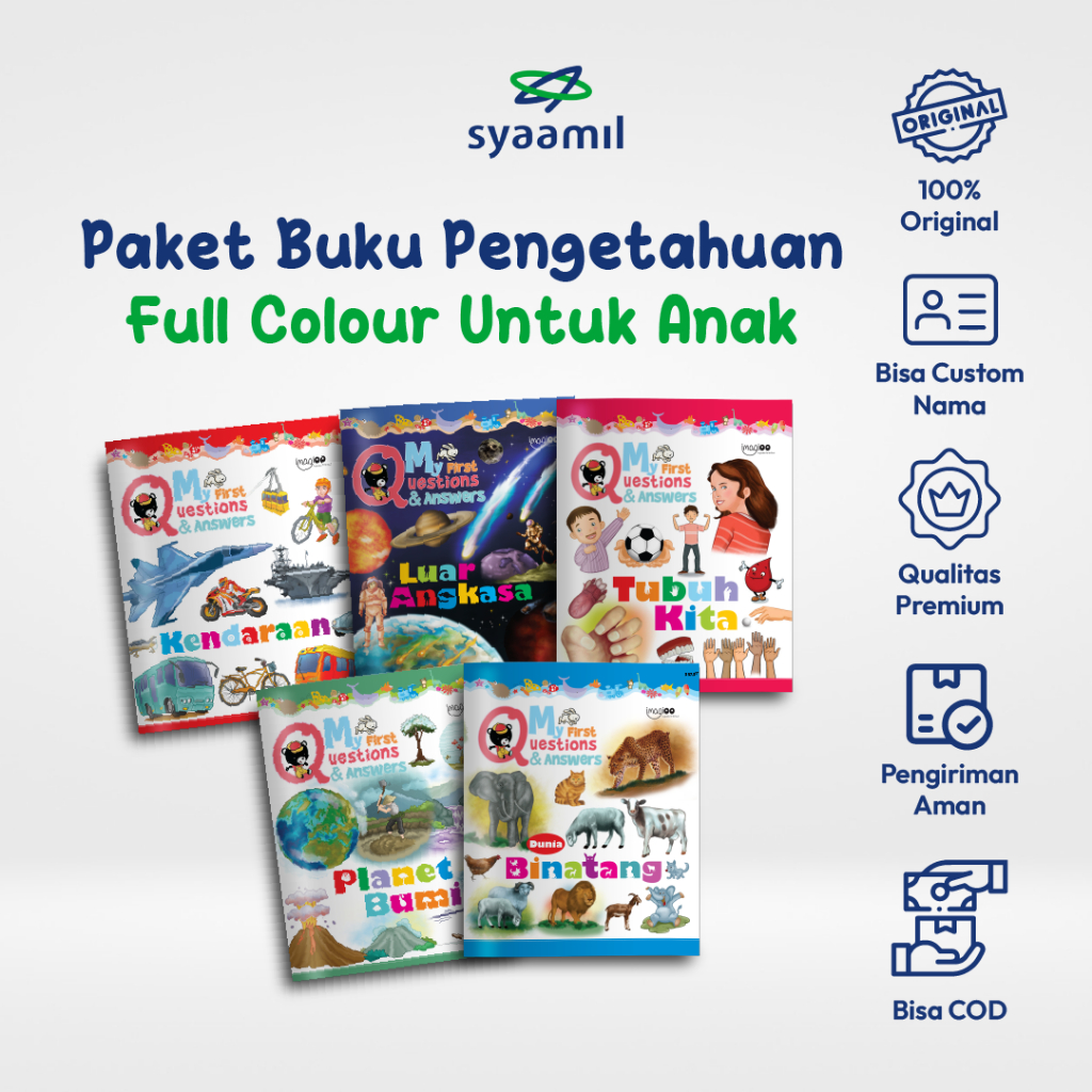  Foto zu Jual Syaamil Books - Paket Buku Anak Tanya Jawab Custom Nama - My First 