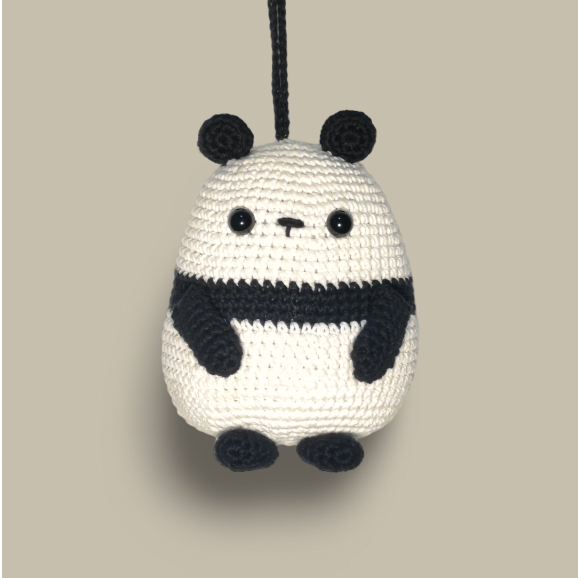 Jual Boneka Rajut Amigurumi Panda | Gantungan Kunci Rajut Panda | Bag ...