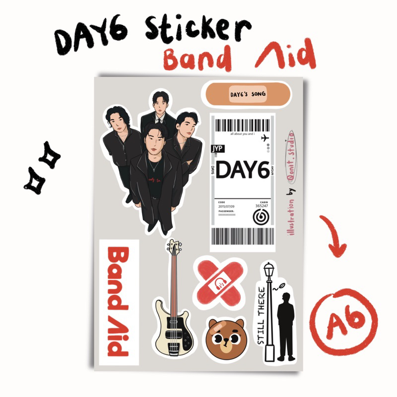 Jual DAY6 Sticker Band aid ver (READY STOCK) | Shopee Indonesia
