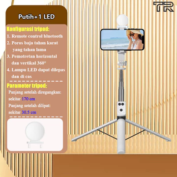 TRBEST 170CM Selfie Stick Tripod Tongsis 7 Tombol Tongkat Selfie Dengan Monopod Dengan Wireless
