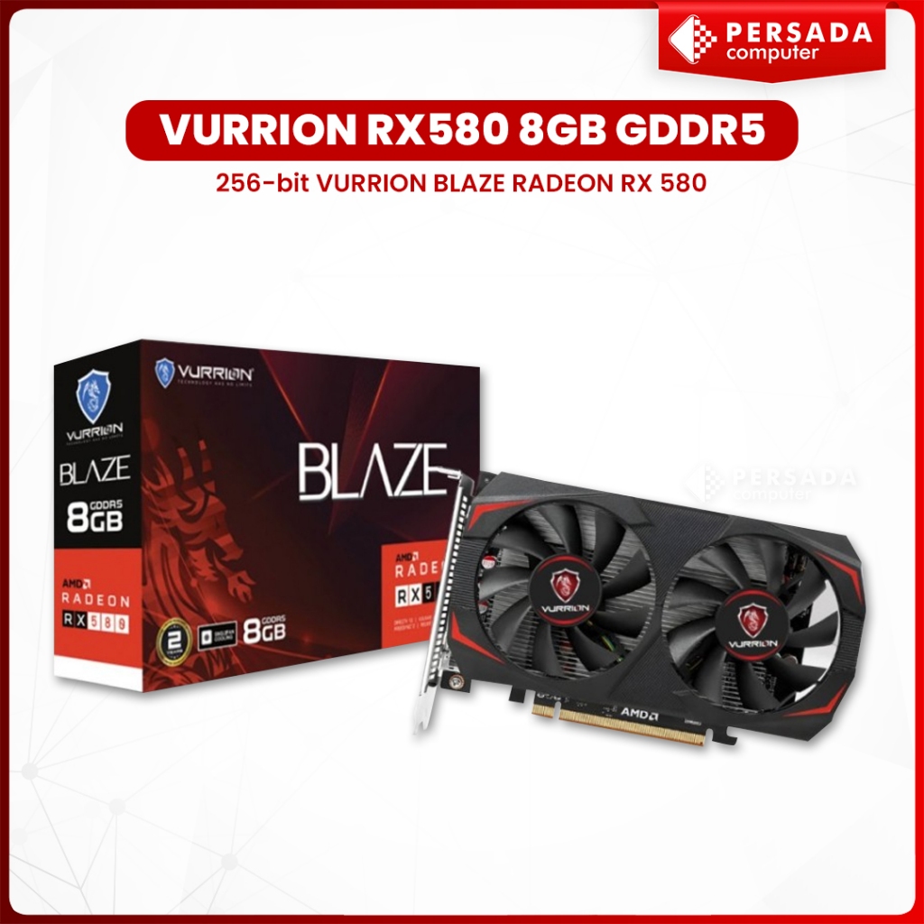 Jual VGA VURRION RX580 8GB GDDR5 256-bit VURRION BLAZE RADEON RX 580 ...