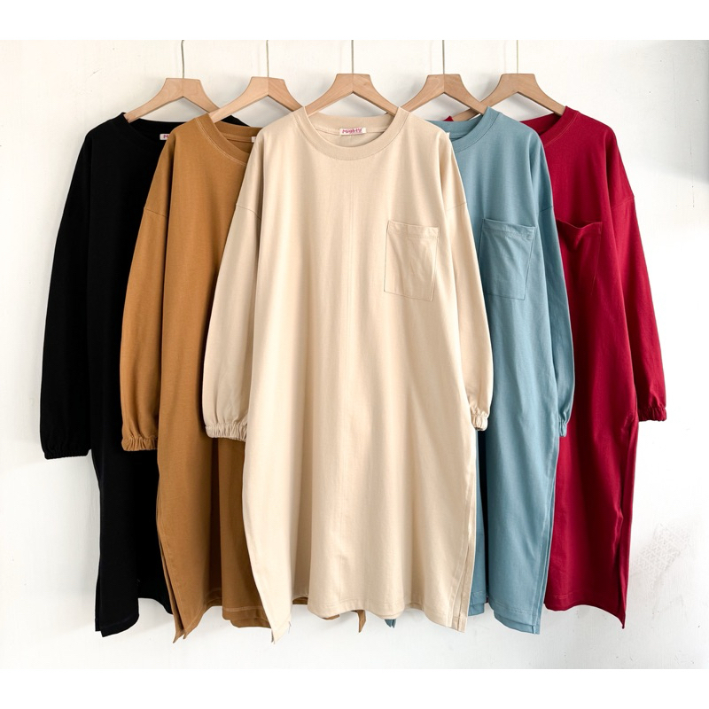 Jual Mighty Tunik Oversize T-Shirt | Kaos Tunik Oversize Panjang