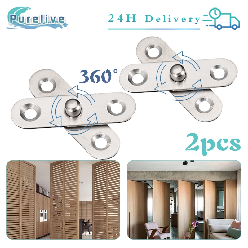 Jual 2Pcs Engsel Pivot Jendela Putar Stainless 360° Rotatable Engsel ...