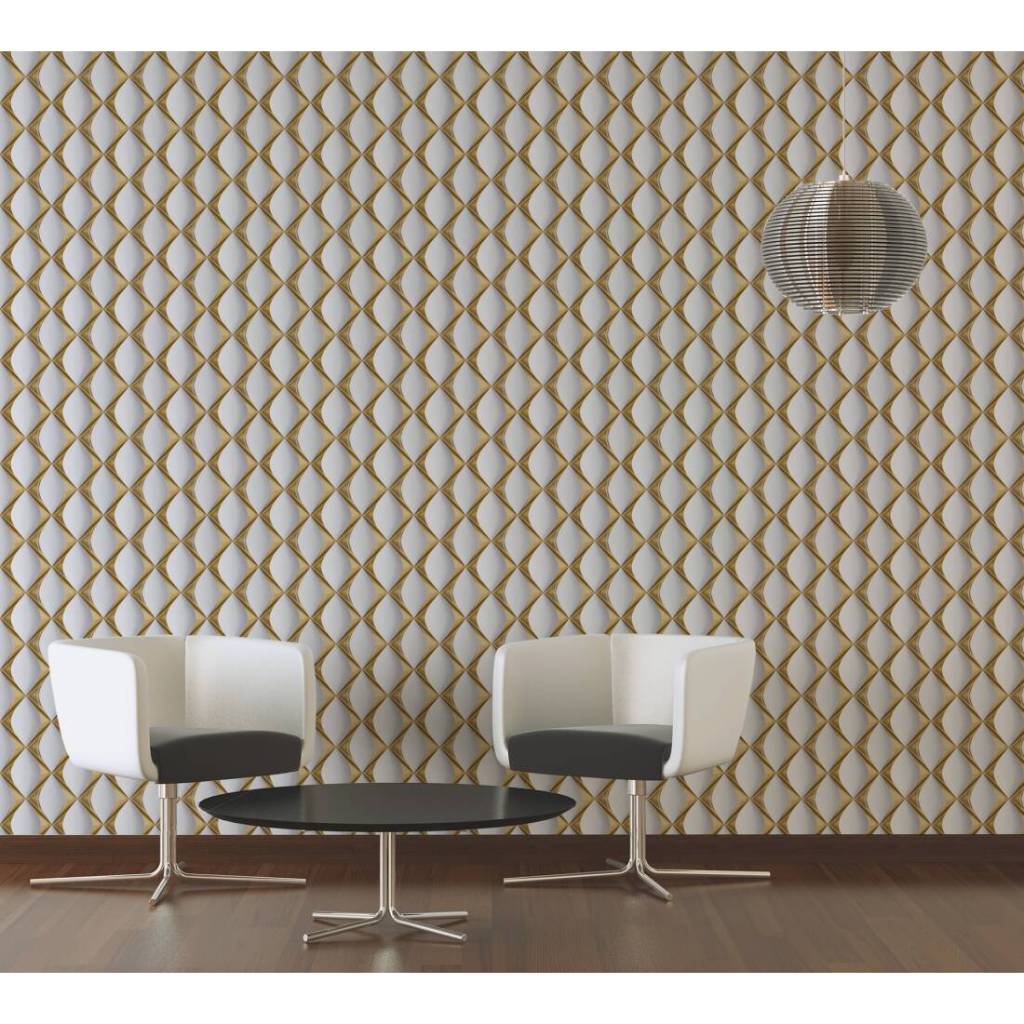 Jual WALLPAPER DINDING RANTAI KOTAK 3D WALLPAPER STICKER MOTIF PUTIH ...